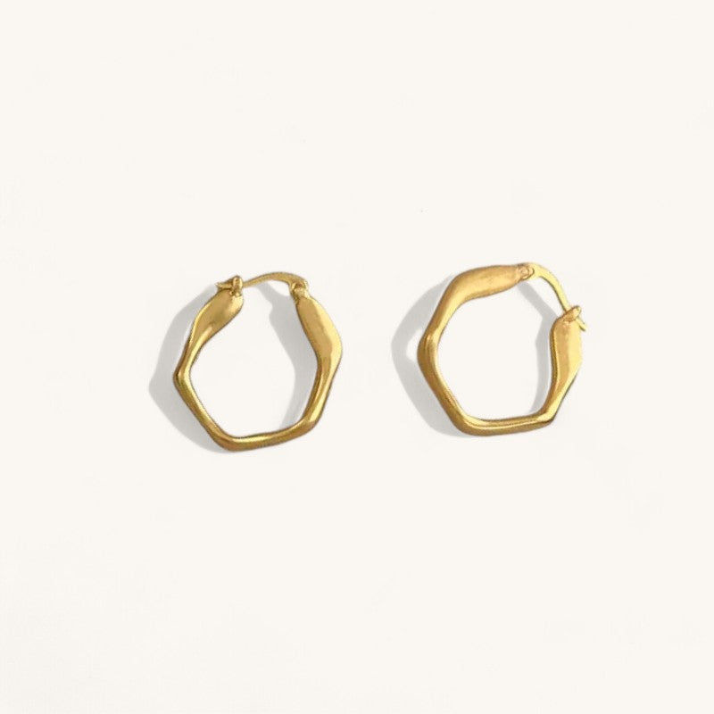 Bone Hoop Earrings