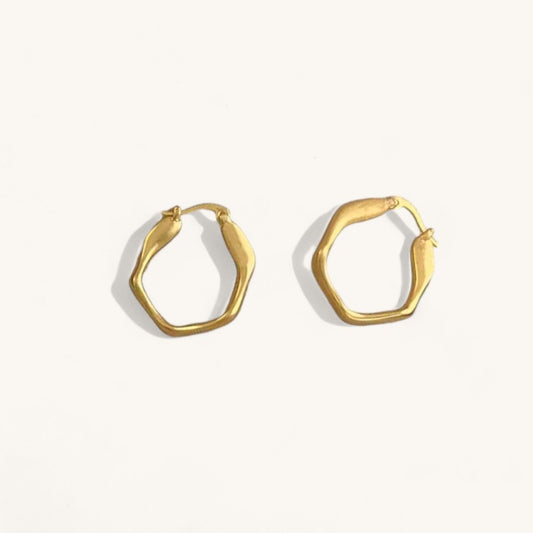 Bone Hoop Earrings