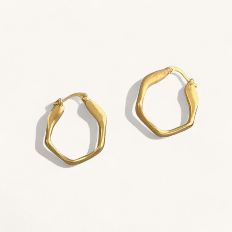 Bone Hoop Earrings