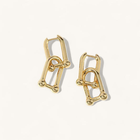 Horseshoe Link Earrings