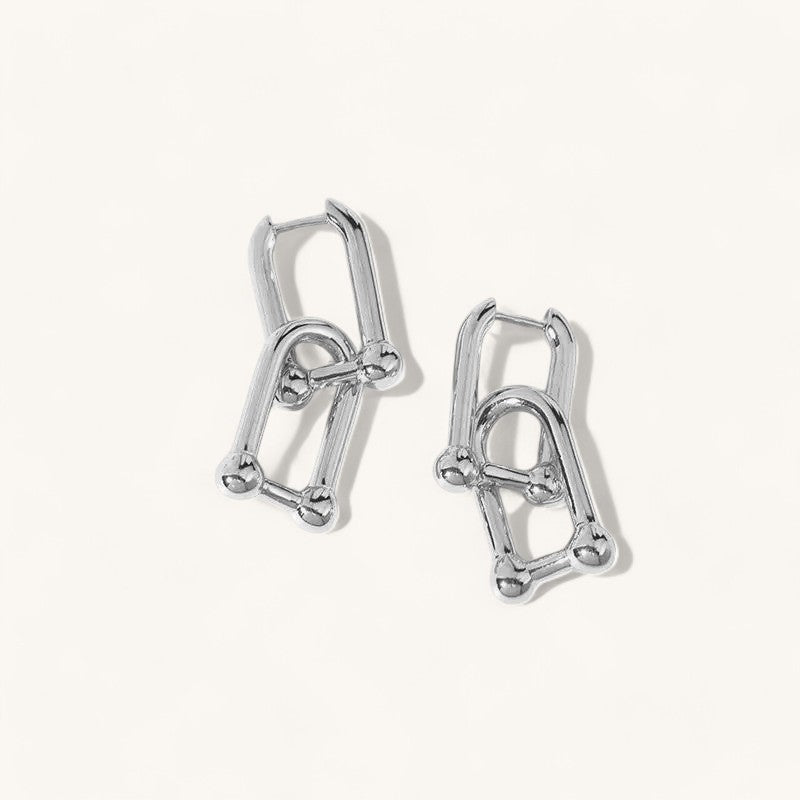 Horseshoe Link Earrings