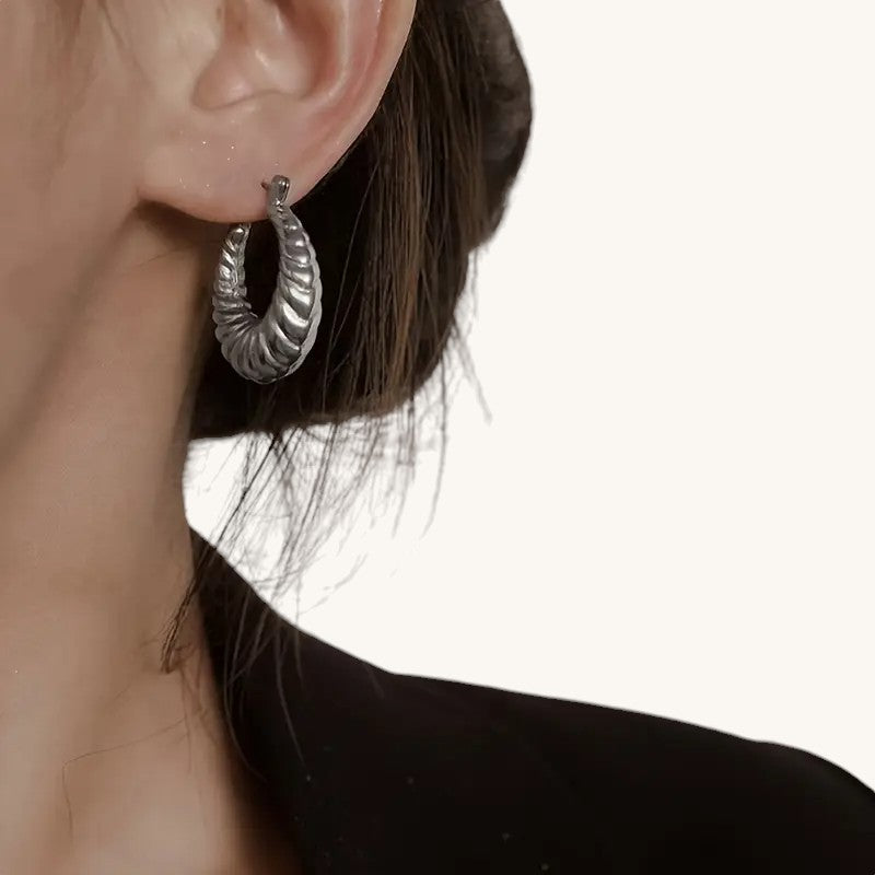 Twisted Hoop Earrings