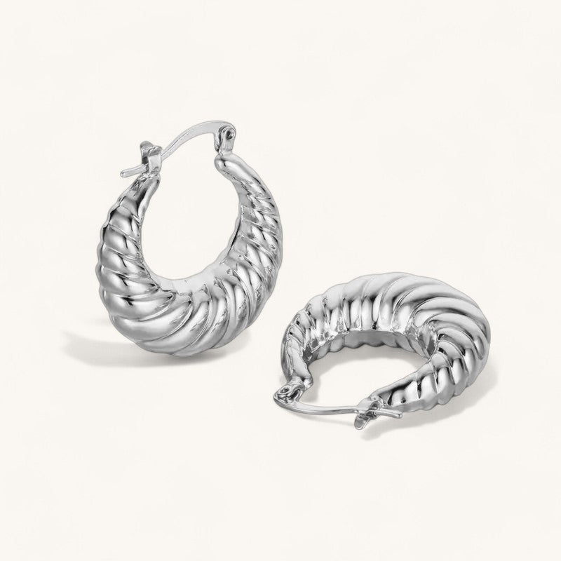 Twisted Hoop Earrings